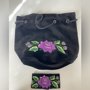 Black and Purple Bag